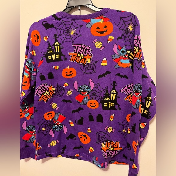 Disney Stitch Halloween PJ Top Purple XS NWT - Picture 4 of 4